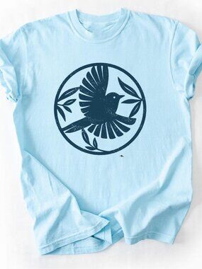 Peace Dove Circle Bird Tee | Olive Branch Dove T-Shirt